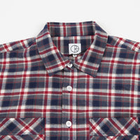 Polar Flannel Shirt - Navy / Red thumbnail