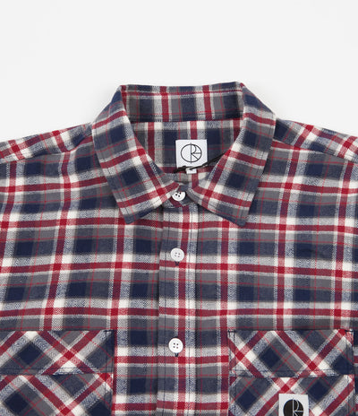 Polar Flannel Shirt - Navy / Red