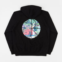 Polar Garden Fill Logo Hoodie - Black thumbnail