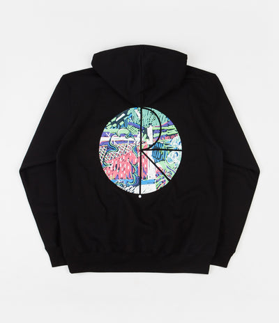 Polar Garden Fill Logo Hoodie - Black
