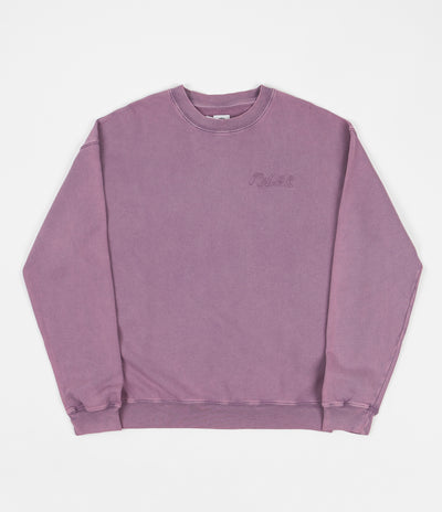 Polar Garment Dye Crewneck Sweatshirt - Purple