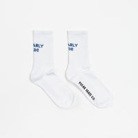 Polar Gnarly Huh Socks - White / Navy thumbnail