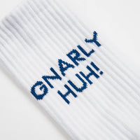 Polar Gnarly Huh Socks - White / Navy thumbnail