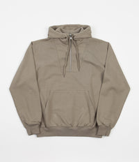 Polar Half Zip Hoodie - Warm Grey