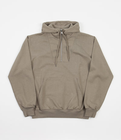 Polar Half Zip Hoodie - Warm Grey