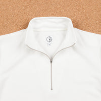Polar Half Zip Pique Shirt - Ivory White thumbnail