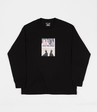 Polar Happy Sad Around The World Long Sleeve T-Shirt - Black