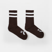 Polar Happy Sad Classic Socks - Brown thumbnail