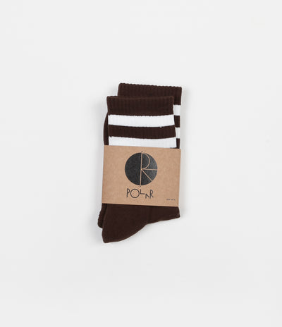 Polar Happy Sad Classic Socks - Brown
