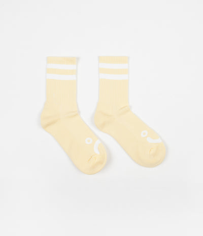 Polar Happy Sad Classic Socks - Light Yellow