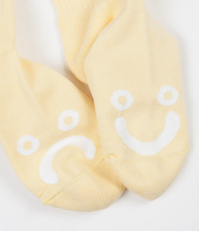 Polar Happy Sad Classic Socks - Light Yellow