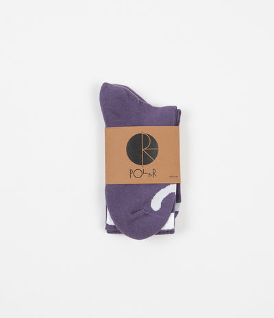 Polar Happy Sad Classic Socks - Lilac