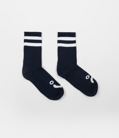 Polar Happy Sad Classic Socks - Navy