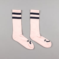 Polar Happy Sad Classic Socks - Peach / Navy thumbnail