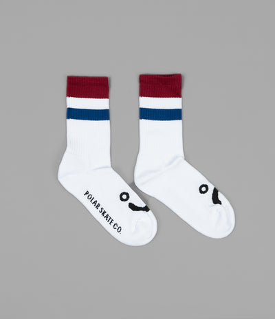 Polar Happy Sad Classic Socks - Stripes Red