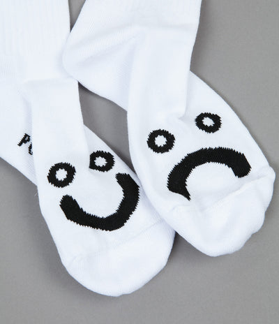 Polar Happy Sad Classic Socks - Stripes Red