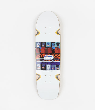 Polar Hjalte Halberg Abuse Of Power Wheel Well Surfshape Deck - White - 8.75"