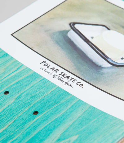 Polar Hjalte Halberg Bathtub P9 Shape Deck in White and 8.625"