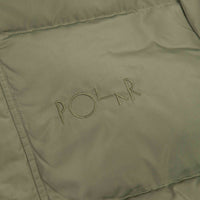 Polar Hooded Puffer Jacket - Light Olive thumbnail