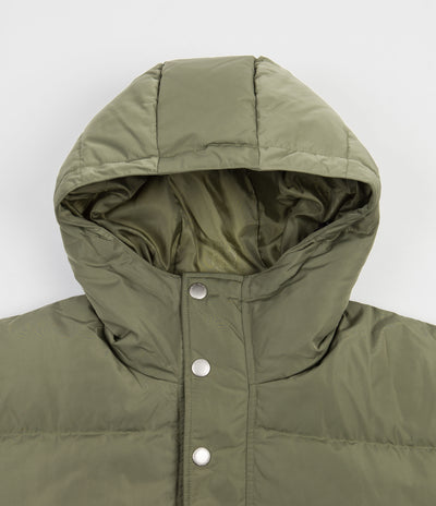 Polar Hooded Puffer Jacket - Light Olive
