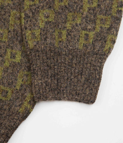 Polar Knit Crewneck Sweatshirt - Army Green