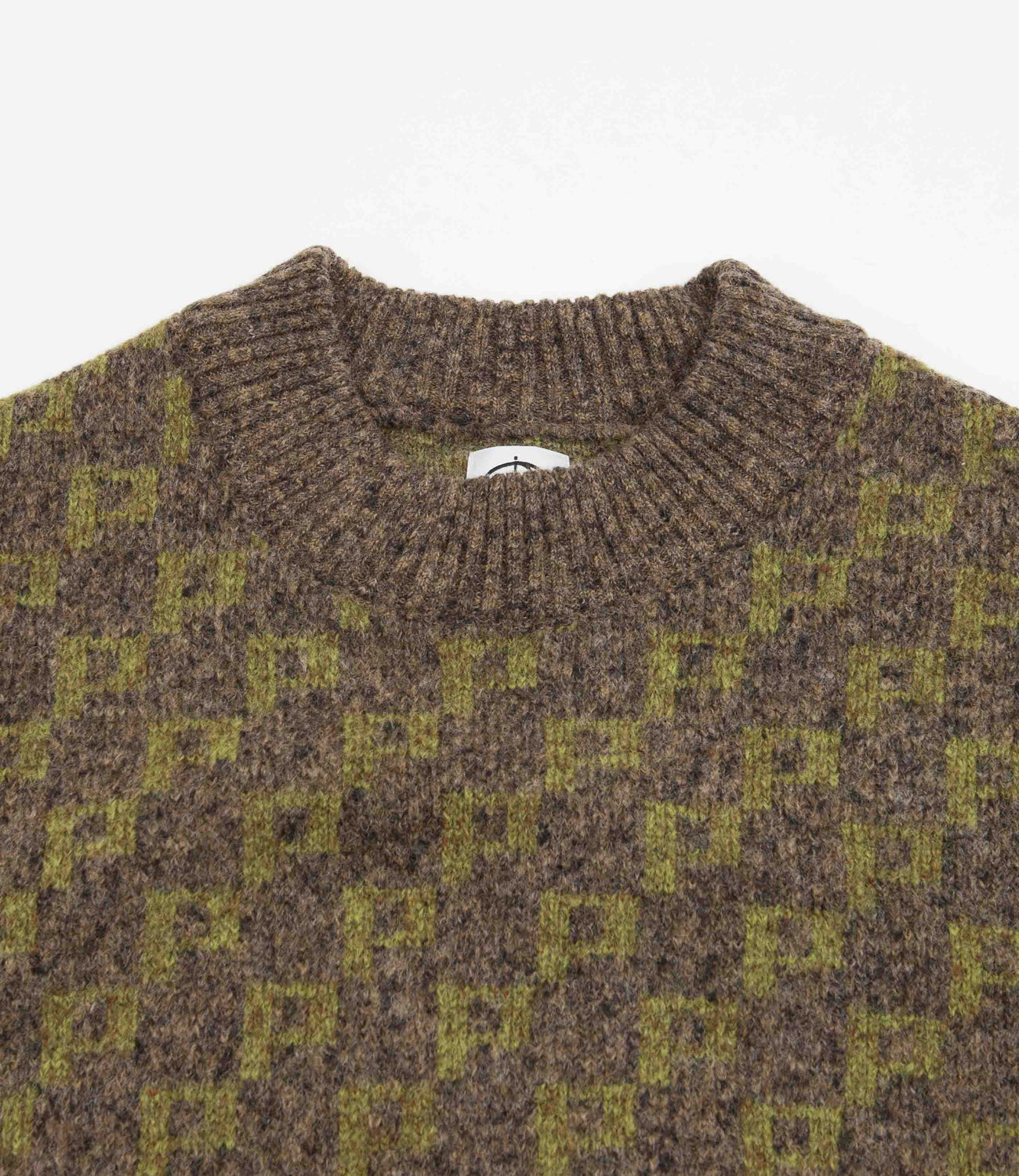Polar Knit Crewneck Sweatshirt - Army Green | Flatspot
