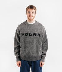 Polar Knit Sweatshirt - Black