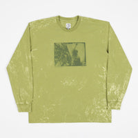 Polar Leaves And Window Long Sleeve T-Shirt - Pea Green thumbnail