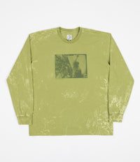 Polar Leaves And Window Long Sleeve T-Shirt - Pea Green