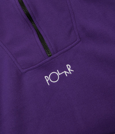 Polar Lightweight Fleece Pullover Jacket - Deep Purple