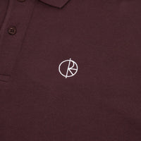Polar Long Sleeve Polo Shirt - Bordeaux thumbnail
