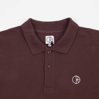 Polar Long Sleeve Polo Shirt - Bordeaux thumbnail