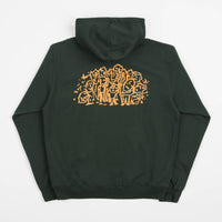 Polar Lunch Doodle Hoodie in Dark Green thumbnail