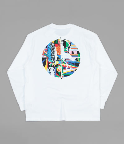 Polar Memory Palace Fill Logo Long Sleeve T-Shirt - White