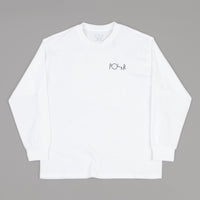 Polar Memory Palace Fill Logo Long Sleeve T-Shirt - White thumbnail