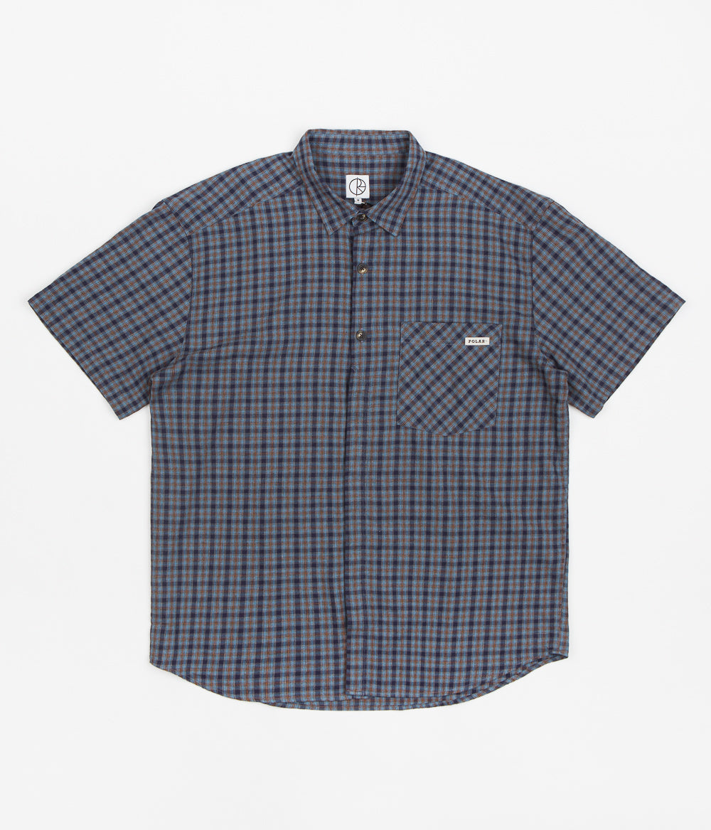 Polar Mitchell Flannel Shirt - Blue Brown | Flatspot