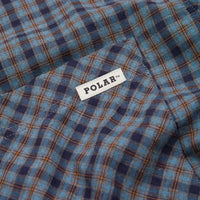 Polar Mitchell Flannel Shirt - Blue Brown thumbnail