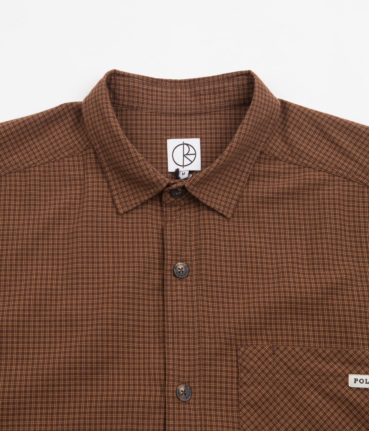 Polar Mitchell Poplin Shirt - Brown | Flatspot
