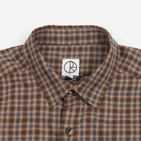Polar Mitchell Short Sleeve Flannel Shirt - Brown / Blue thumbnail