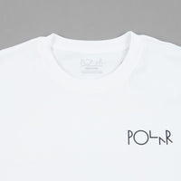 Polar Moth House Fill Logo Long Sleeve T-Shirt - White thumbnail