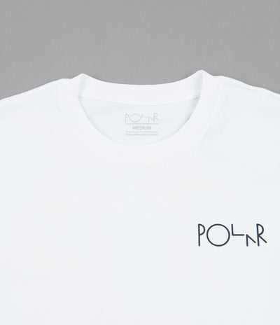 Polar Moth House Fill Logo Long Sleeve T-Shirt - White