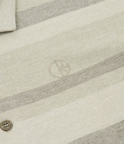 Polar Multistripe Polo Shirt in Soft Green