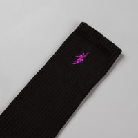 Polar No Comply Sport Socks - Black / Purple thumbnail
