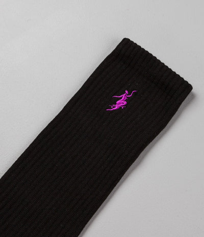 Polar No Comply Sport Socks - Black / Purple