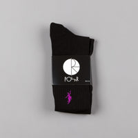 Polar No Comply Sport Socks - Black / Purple thumbnail