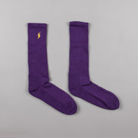 Polar No Comply Sport Socks - Purple / Yellow thumbnail