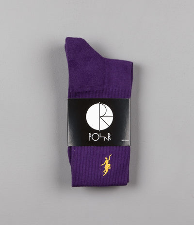 Polar No Comply Sport Socks - Purple / Yellow