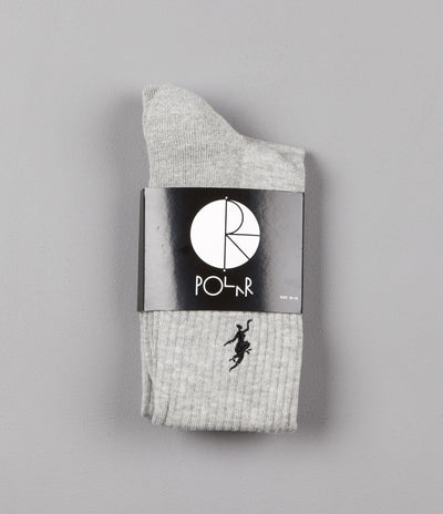 Polar No Comply Sport Socks - Sports Grey / Black