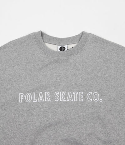 Polar Outline Crewneck Sweatshirt - Heather Grey