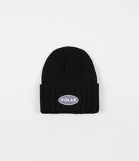 Polar Patch Beanie - Black